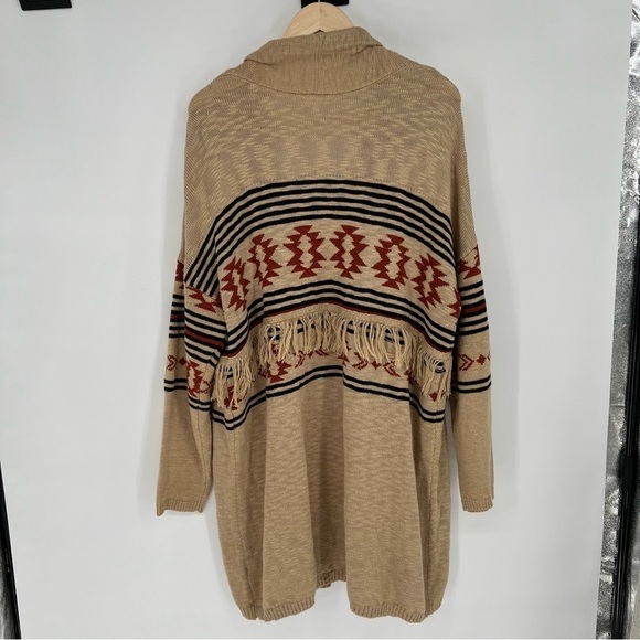 MAURICES Geo Duster Fringe Cardigan size 2X - Picture 13 of 14